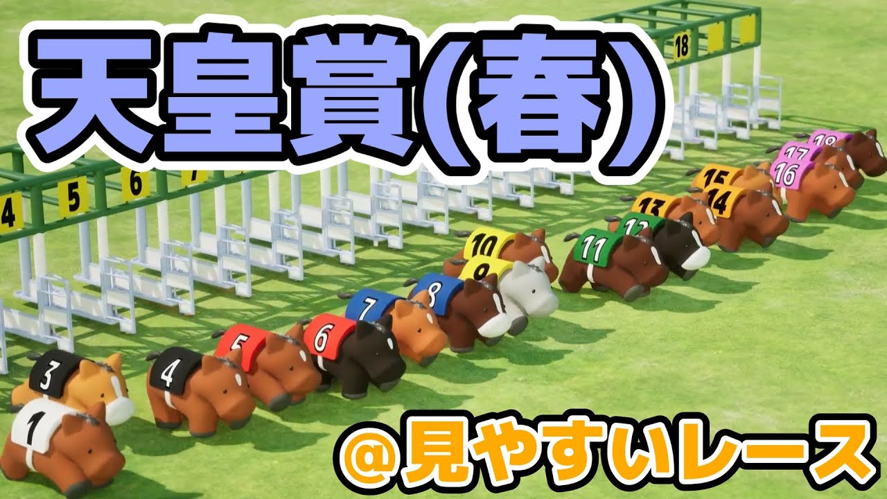 天皇賞(春）を３DCGで再現