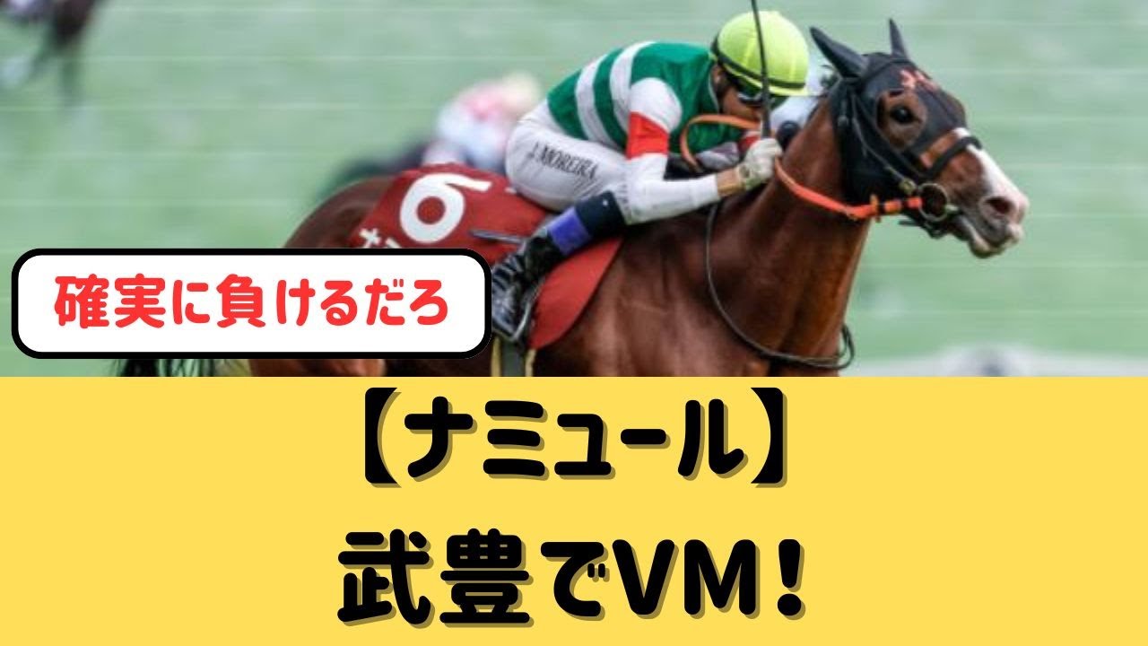 【ヴィクトリアマイル】ナミュール武豊いけるのか【競馬の反応集】