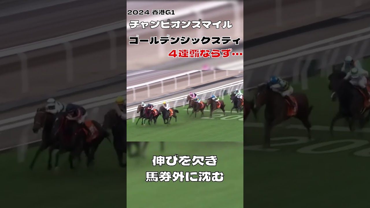 香港の誇り ゴールデンシックスティ 4連覇ならず チャンピオンズマイル 2024#shorts