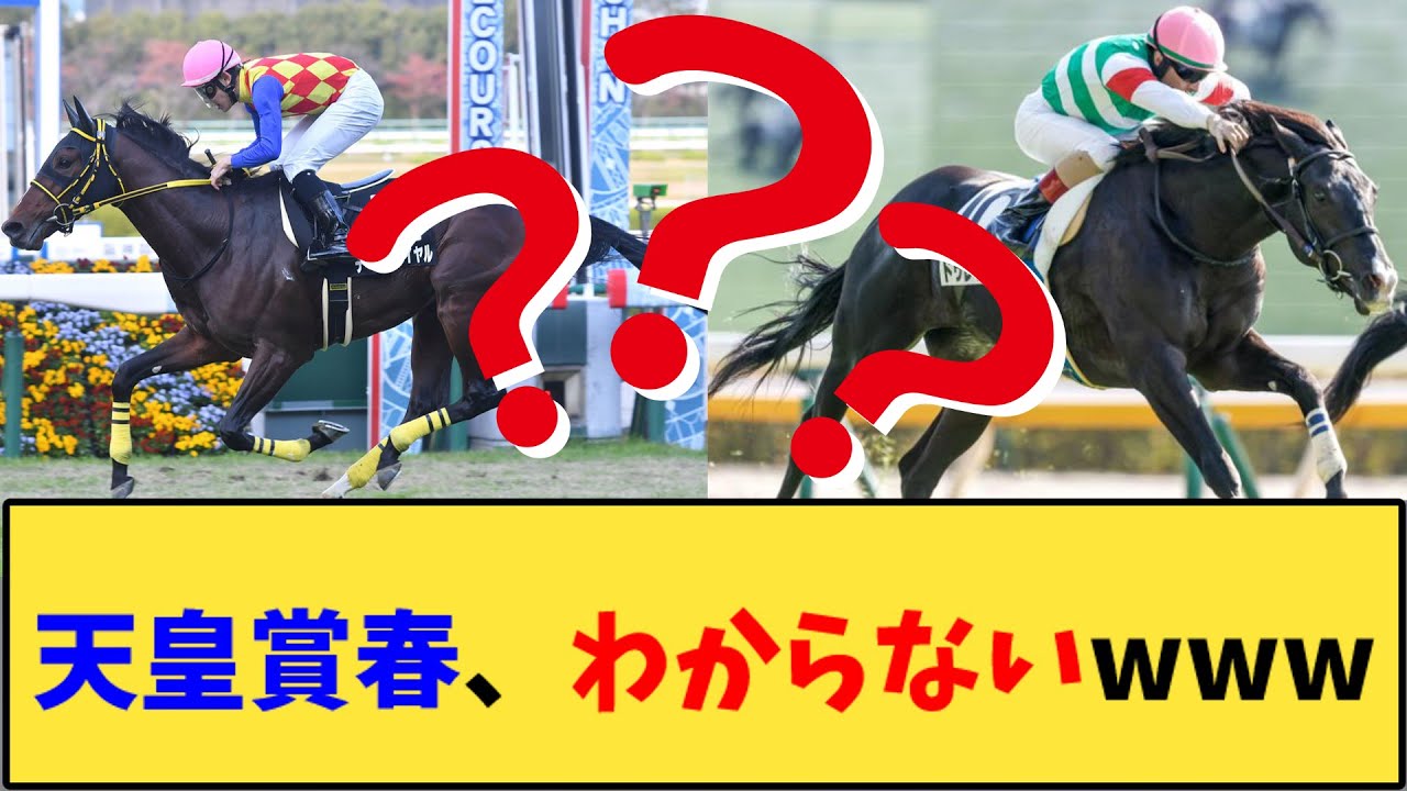 【競馬】｢天皇賞春、まったくわからないｗｗｗ」に対する反応【反応集】