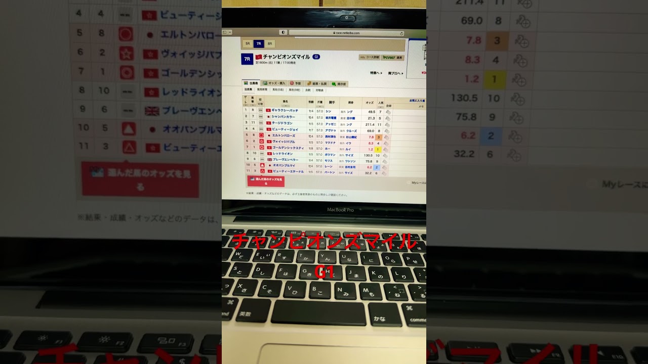 2024 チャンピオンズマイル　予想と買い目　#競馬　#競馬予想　#シャティン　#チャンピオンズマイル