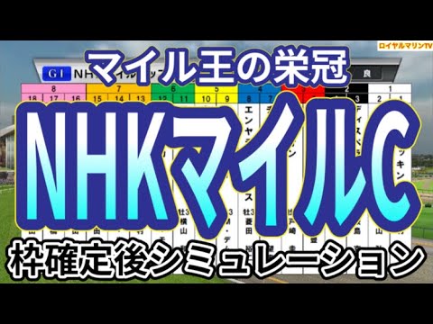 【NHKマイルカップ2024】ウイポ枠確定後シミュレーション ジャンタルマンタル アスコリピチェーノ ボンドガール ノーブルロジャー ゴンバデカーブース #2701