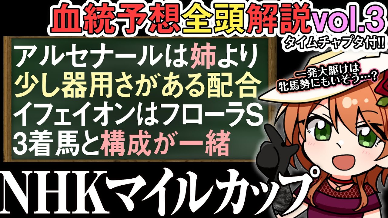 NHKマイルカップ 2024 母方の血に魅力の伏兵牝馬たち！ 全馬解説vol.3 #四条大学血統ゼミ🏇🧬