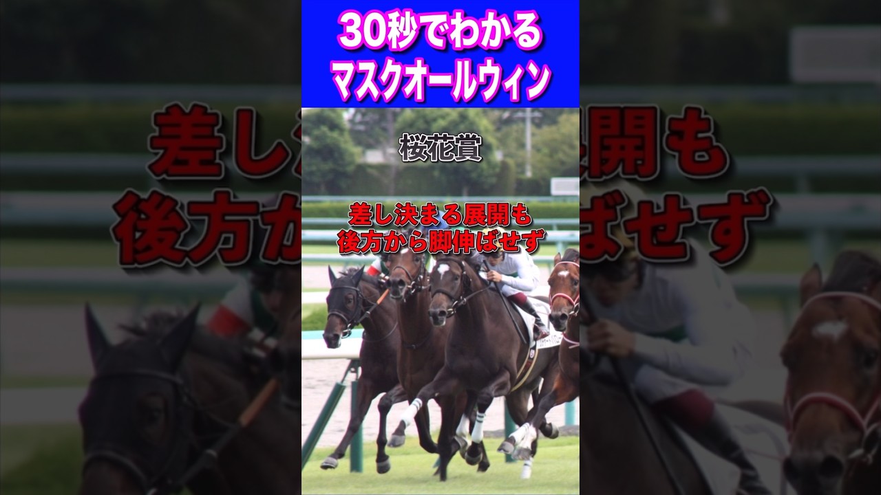 【NHKマイル2024】30秒でわかるマスクオールウィン