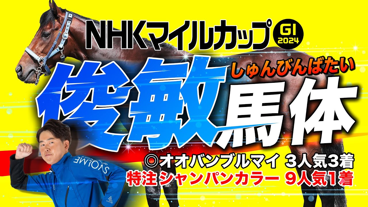 【NHKマイルC 2024】昨年は9人気の勝ち馬をズバリ！得意のマイルG1で推す妙味十分の本命馬はコレだ！馬体診断・フォトパドック【競馬予想】
