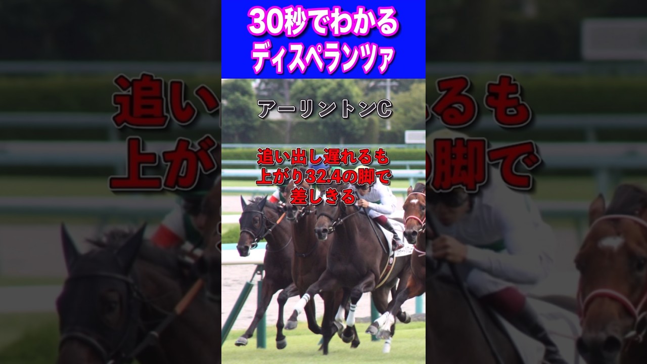 【NHKマイル2024】30秒でわかるディスペランツァ