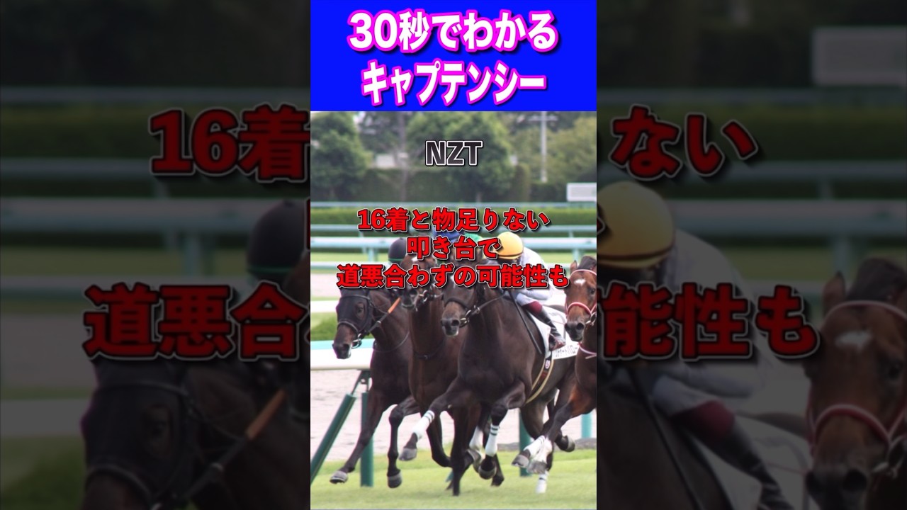 【NHKマイル2024】30秒でわかるキャプテンシー
