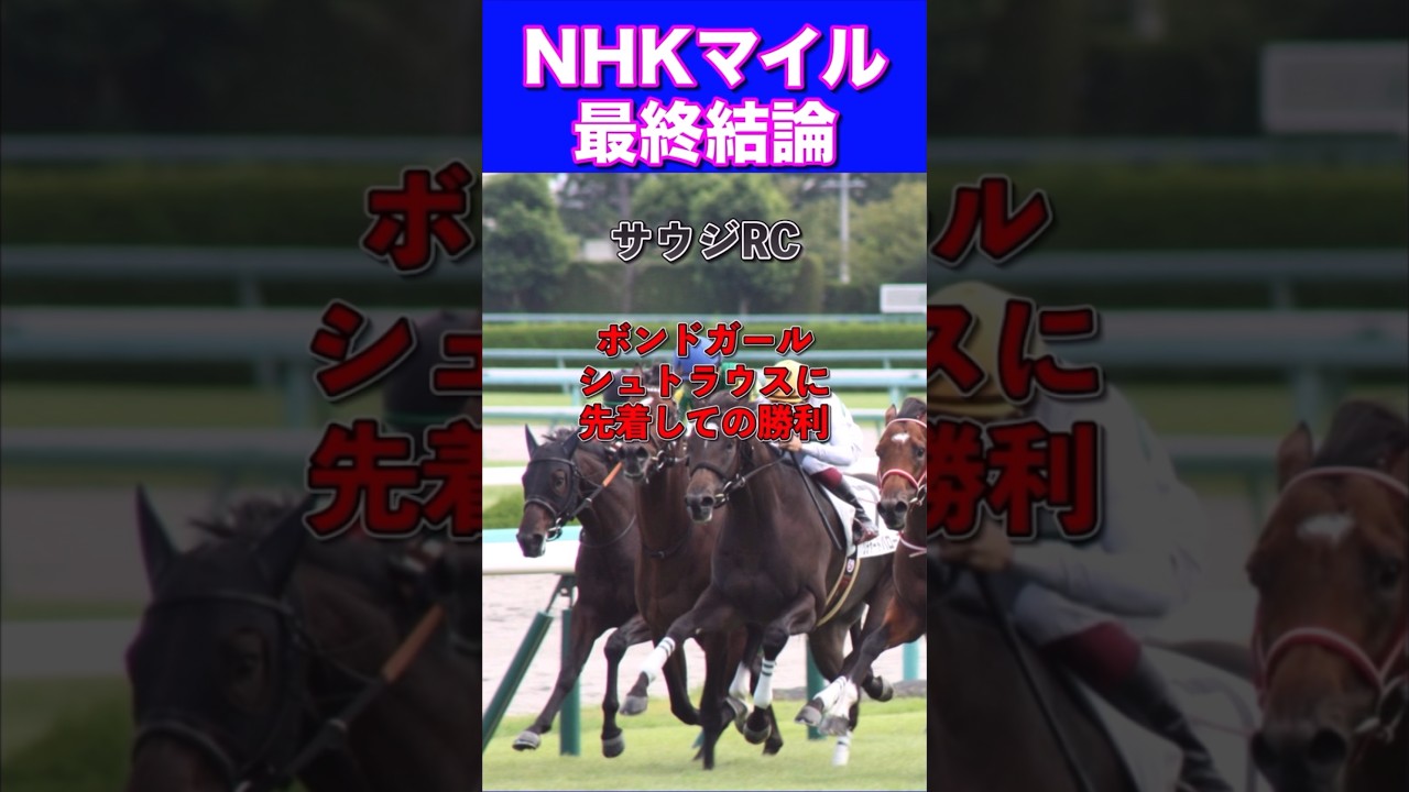 【NHKマイル2024最終結論】先週◎テーオーロイヤル1着🎯