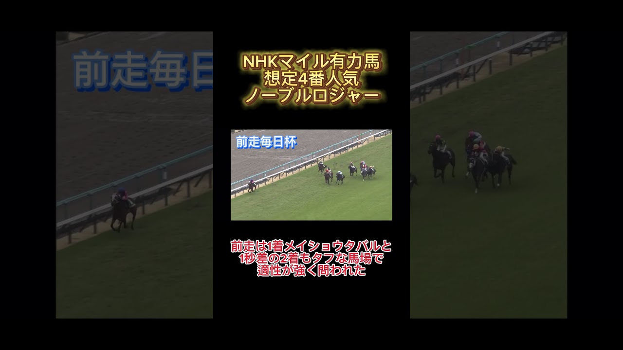 【NHKマイル】有力馬診断-ノーブルロジャー- #競馬 #競馬予想 #nhkマイルカップ #ノーブルロジャー#shorts