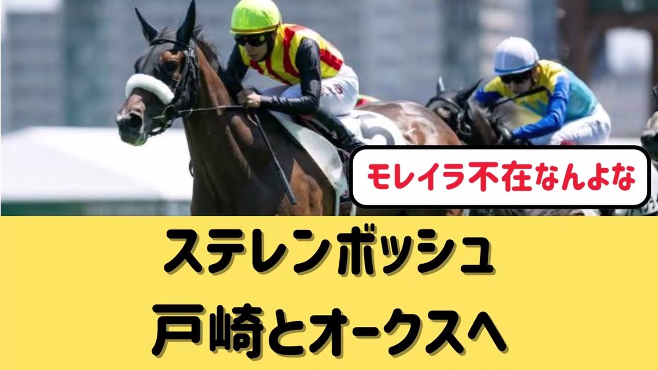 【オークス】ステレンボッシュは戸崎騎手に決定【競馬の反応集】