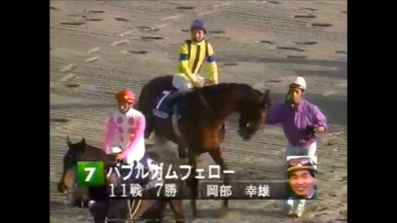 第116回　天皇賞（秋）（ＧⅠ）本馬場入場　1997.10.26　　出走馬：エアグルーヴ、バブルガムフェロー、ジェニュイン、ロイヤルタッチ、グルメフロンティア、サイレンススズカ、ローゼンカバリー他