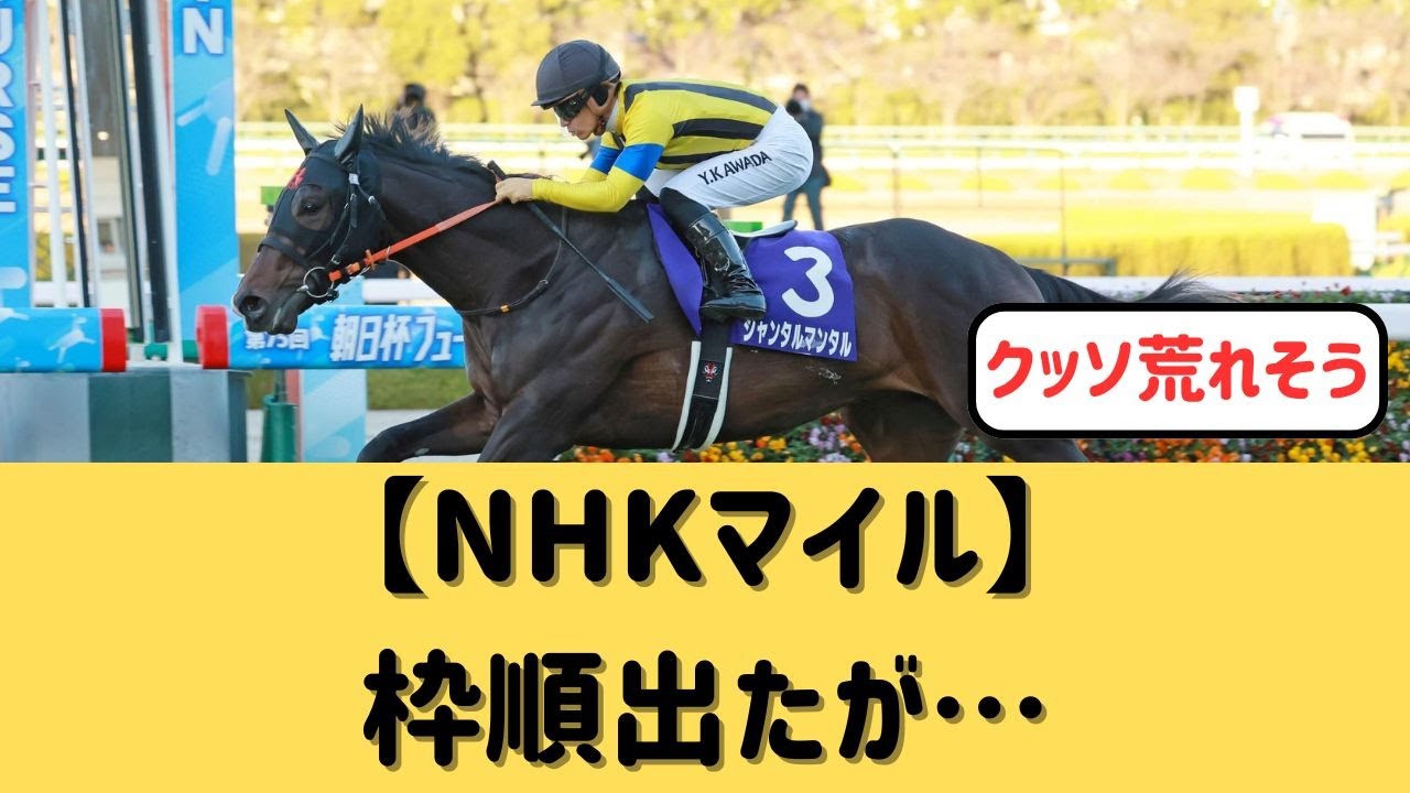 【NHKマイル】枠順出たが…【競馬の反応集】