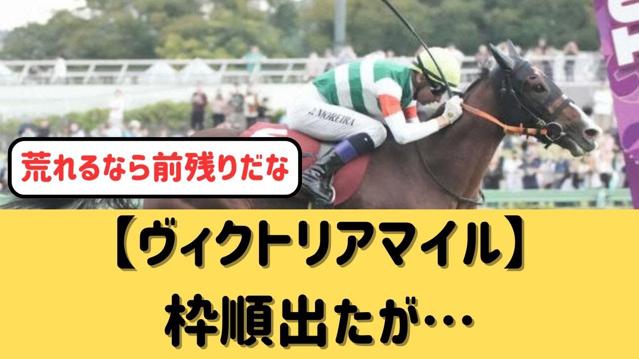 【ヴィクトリアマイル】枠順出たけどナミュールどう？【競馬の反応集】