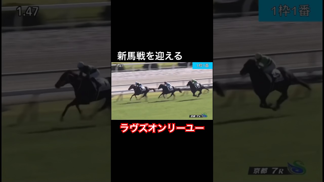 ラヴズオンリーユーの新馬戦がやばい