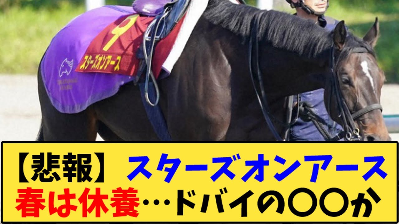 【競馬】「【悲報】スターズオンアース 春は休養…ドバイの〇〇か」に対する反応【反応集】