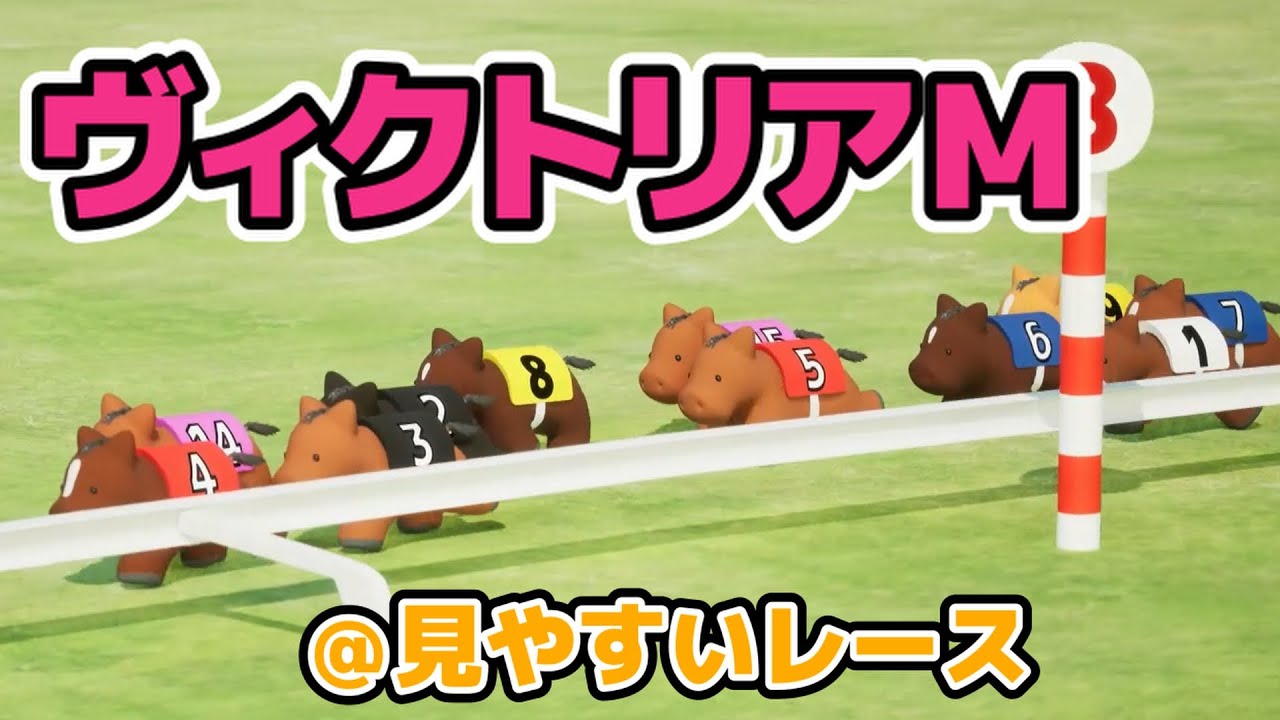 ヴィクトリアマイルを３DCGで再現