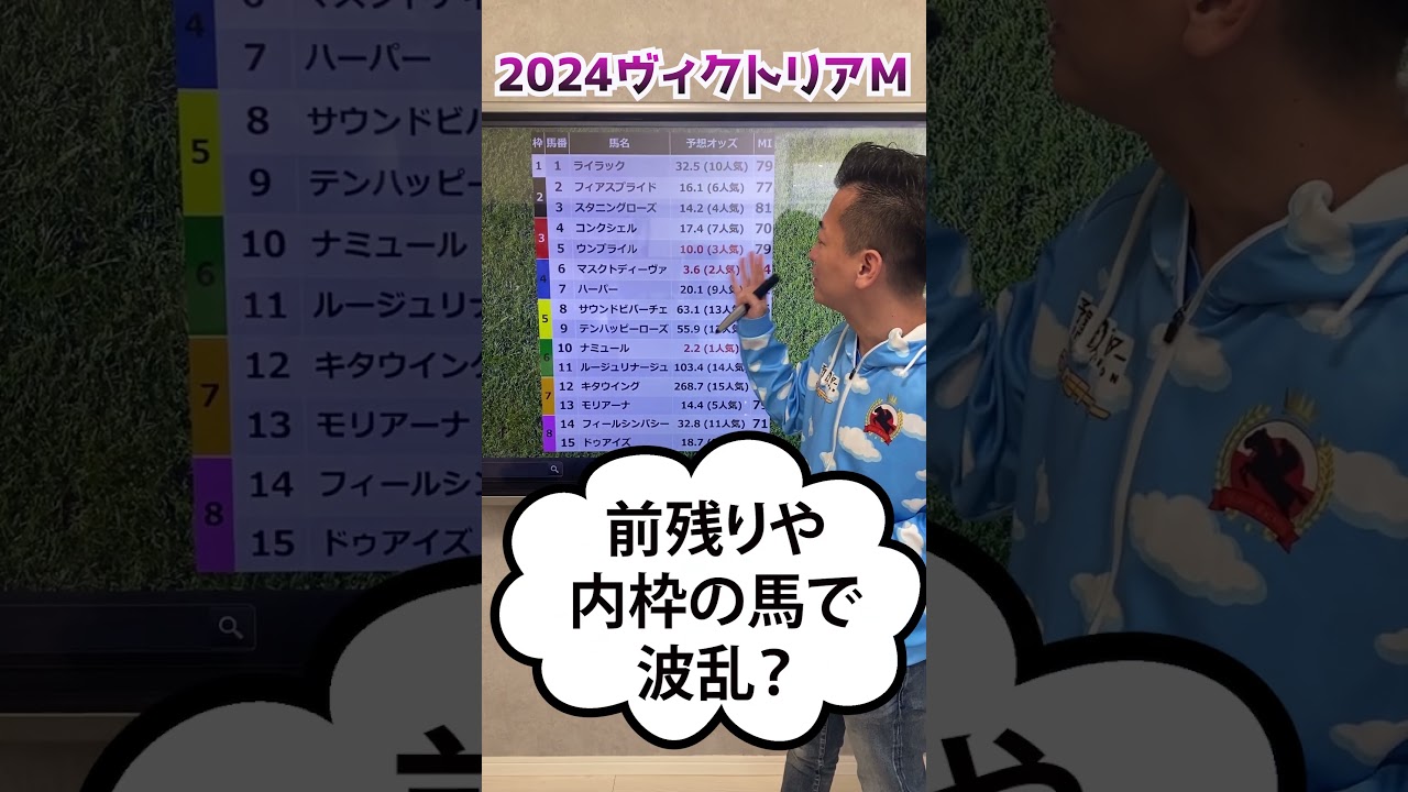 ワンポイント予想～ヴィクトリアマイル2024 #ナミュール #マスクトディーヴァ