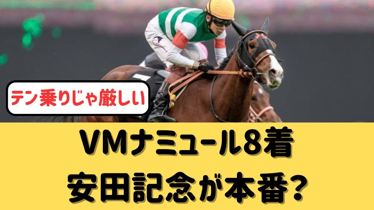 【ヴィクトリアマイル】ナミュール8着、安田記念はどうなる【競馬の反応集】