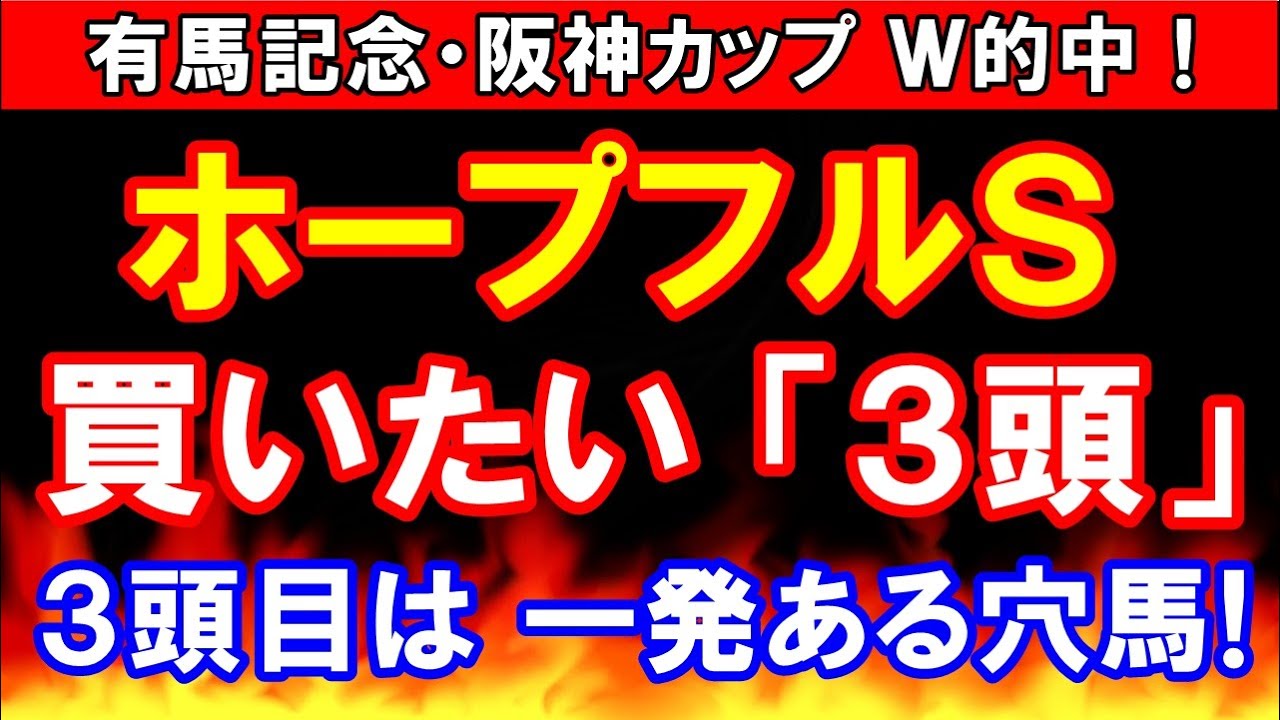 ホープフルS 2023　【買いたい３頭！】 3頭目は 一発ある穴馬！