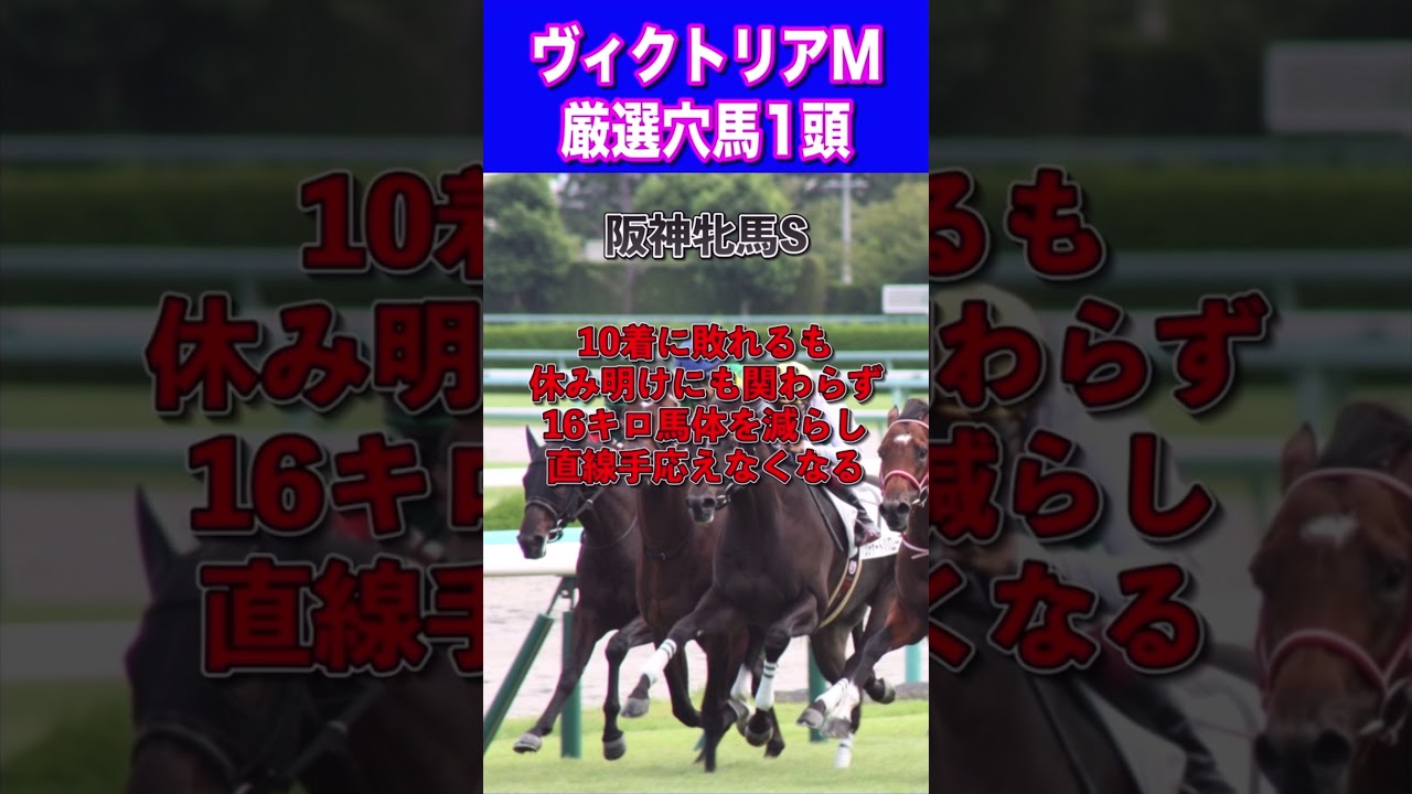 【ヴィクトリアマイル2024厳選穴馬1頭】先週ロジリオン推奨🔥
