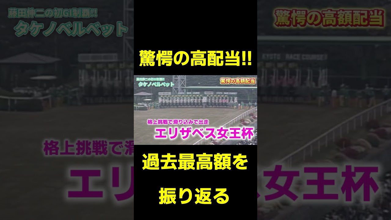 【驚愕】過去最高配当を振り返る タケノベルベット　#競馬 #競馬予想 #武豊 #エリザベス女王杯 #日本ダービー