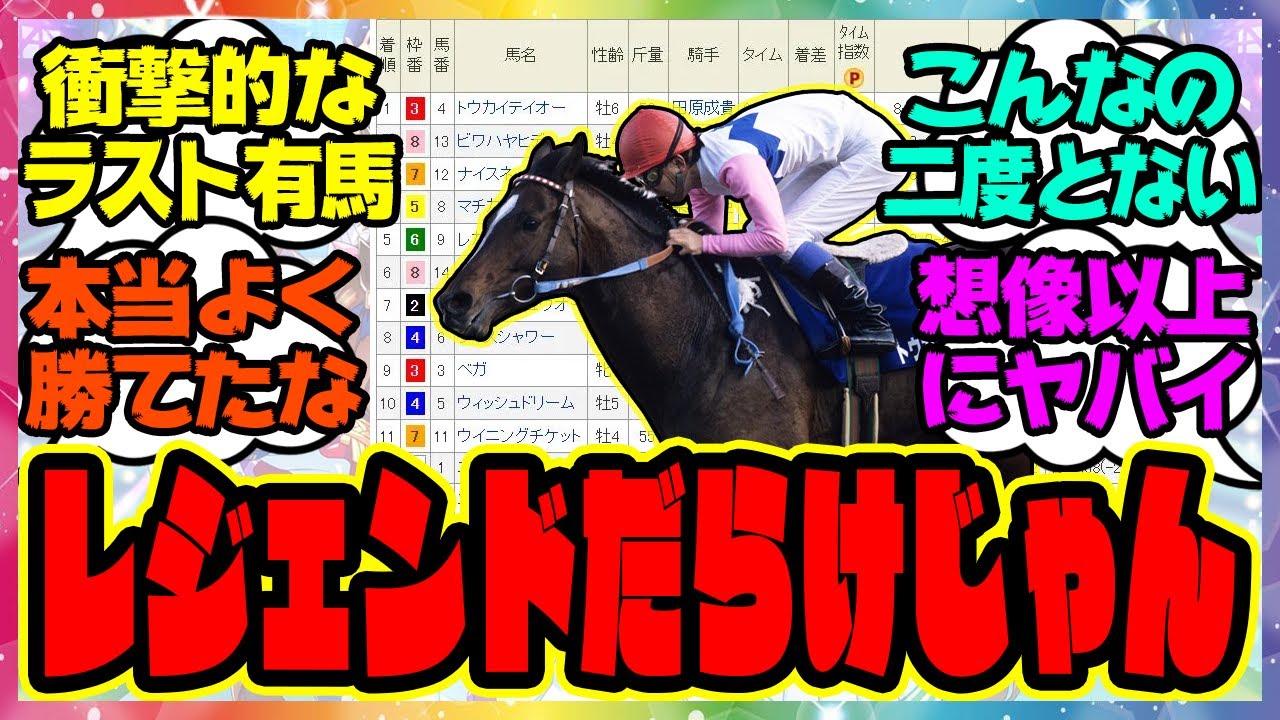 『想像以上にレジェンドだらけだったトウカイテイオーの奇跡の復活、有馬記念』に対するみんなの反応集 まとめ ウマ娘プリティーダービー レイミン 競馬の反応集