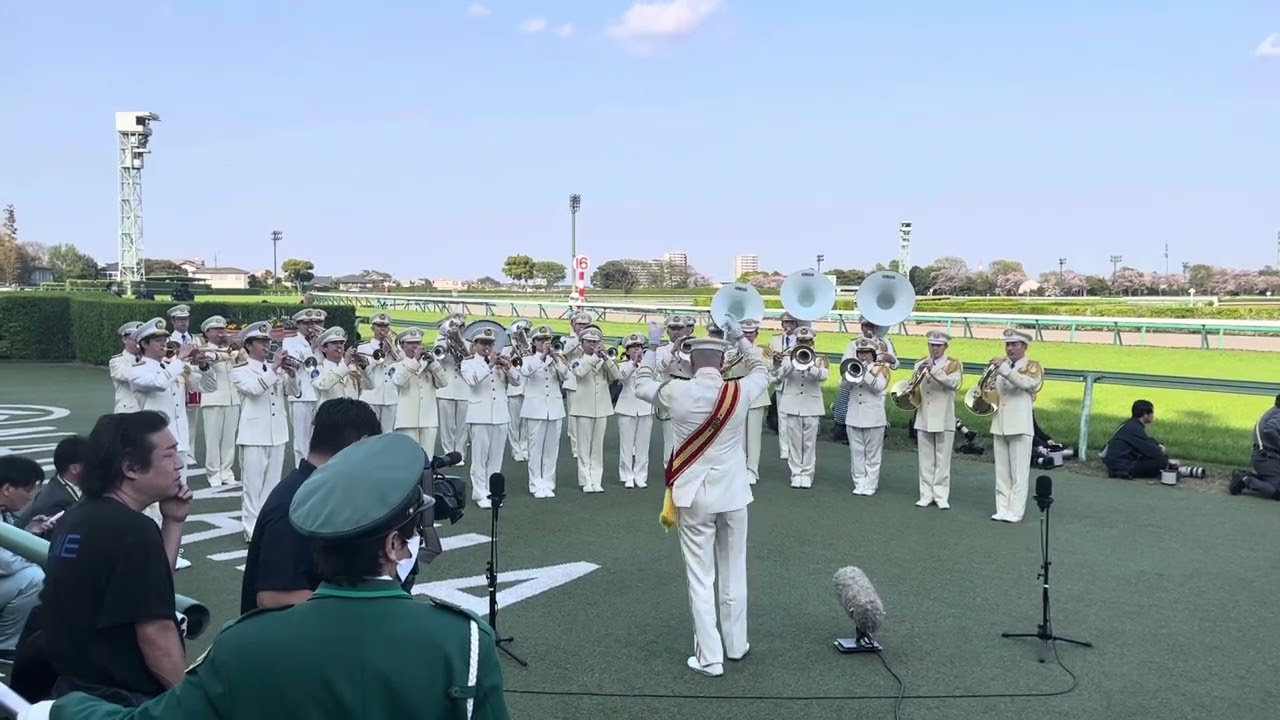 【2024皐月賞】5年ぶりに戻ってきた市川船橋消防局音楽隊によるファンファーレ。