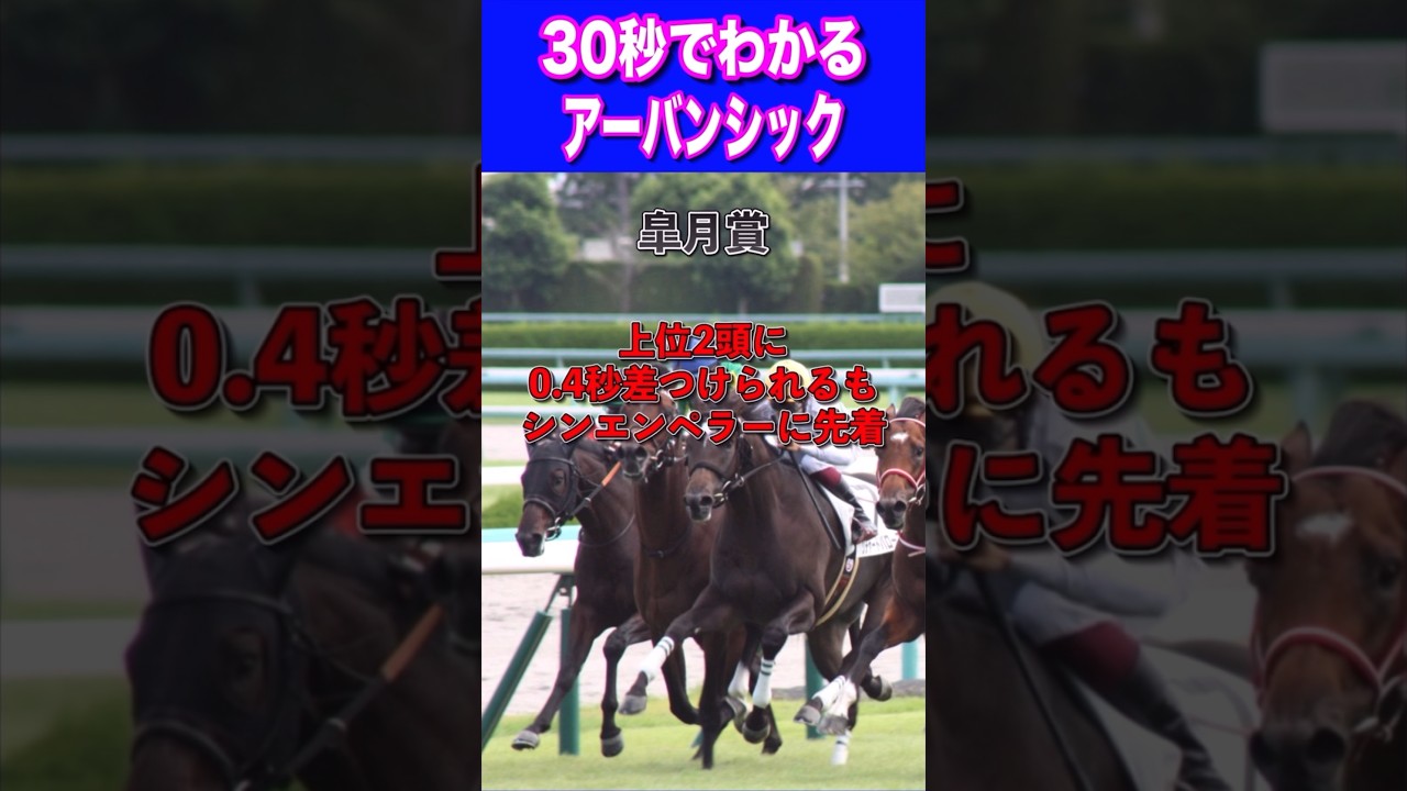 【日本ダービー2024】30秒でわかるアーバンシック