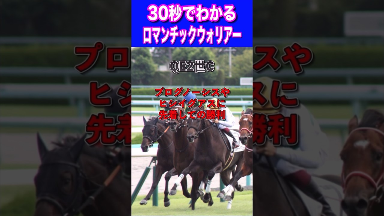 【安田記念2024】30秒でわかるロマンチックウォリアー