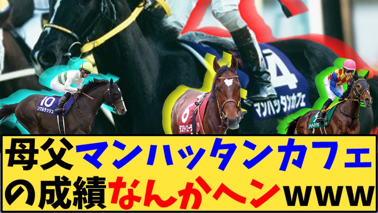 【競馬】「母父マンハッタンカフェの成績がなんか変www」に対する反応【反応集】