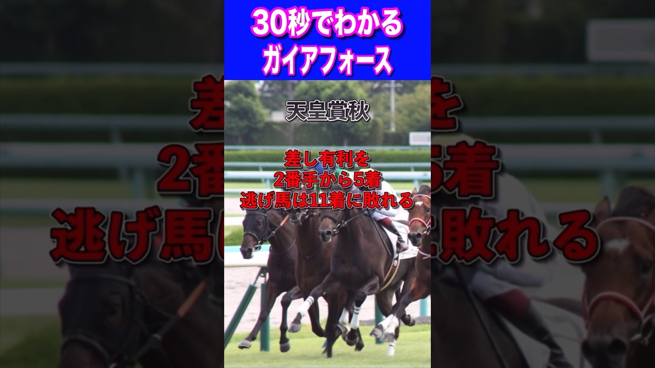 【安田記念2024】30秒でわかるガイアフォース