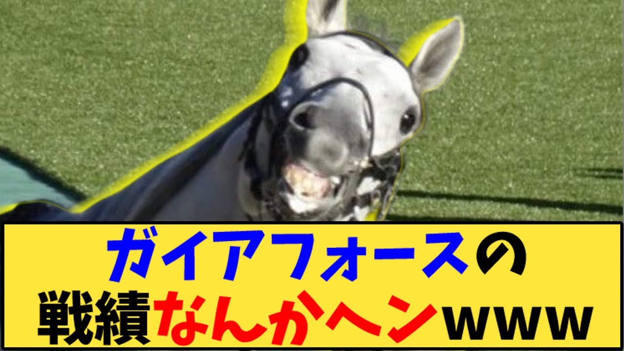 【競馬】「ガイアフォースの戦績なんかヘンwww」に対する反応【反応集】