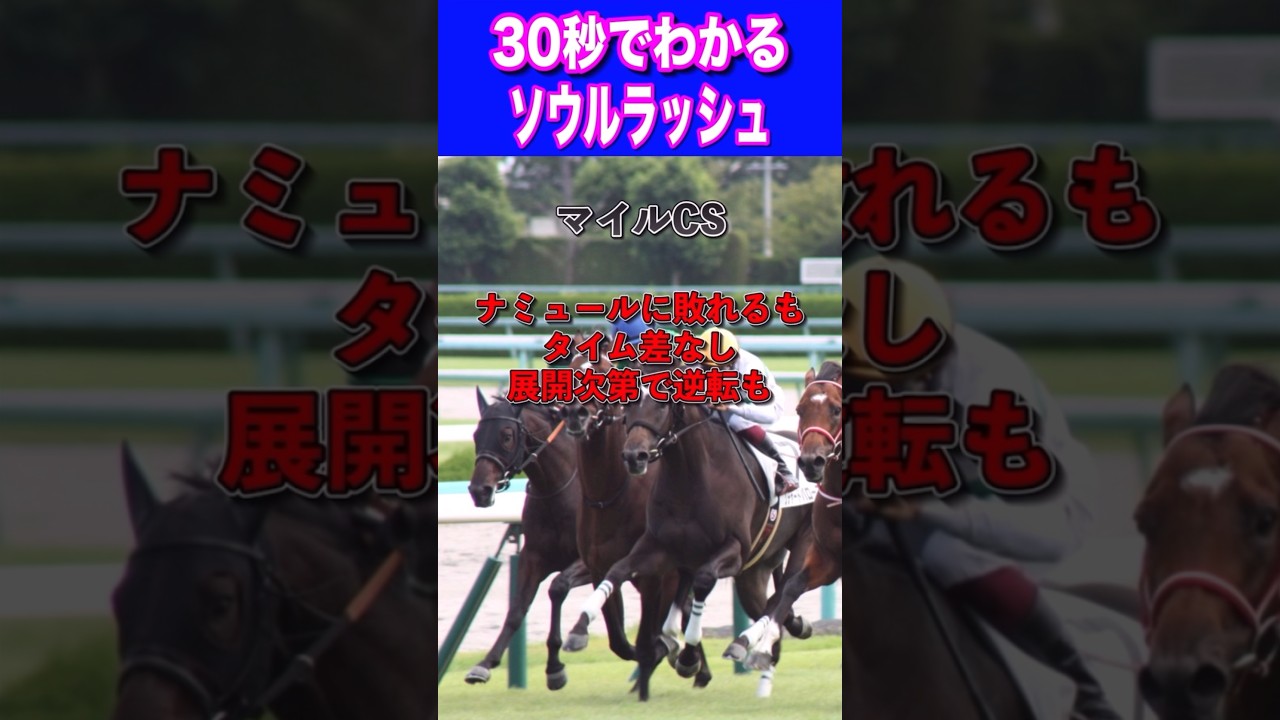 【安田記念2024】30秒でわかるソウルラッシュ