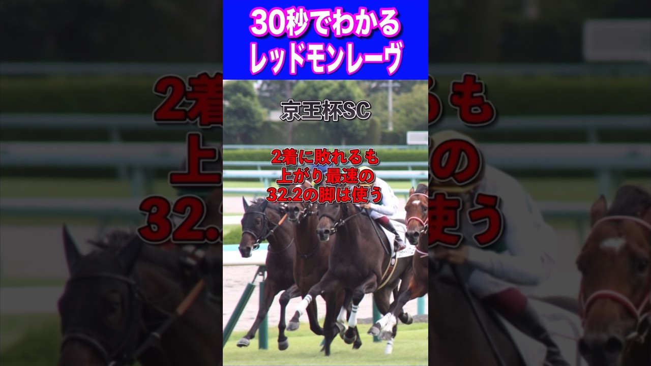 【安田記念2024】30秒でわかるレッドモンレーヴ