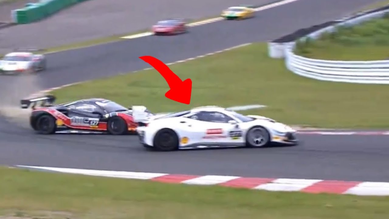 6フェラーリチャレンジ第3ラウンドSUGOで前澤友作が激しくクラッシュ。搬送されるも意識あり【Ferrari Challenge Japan SUGO戦】