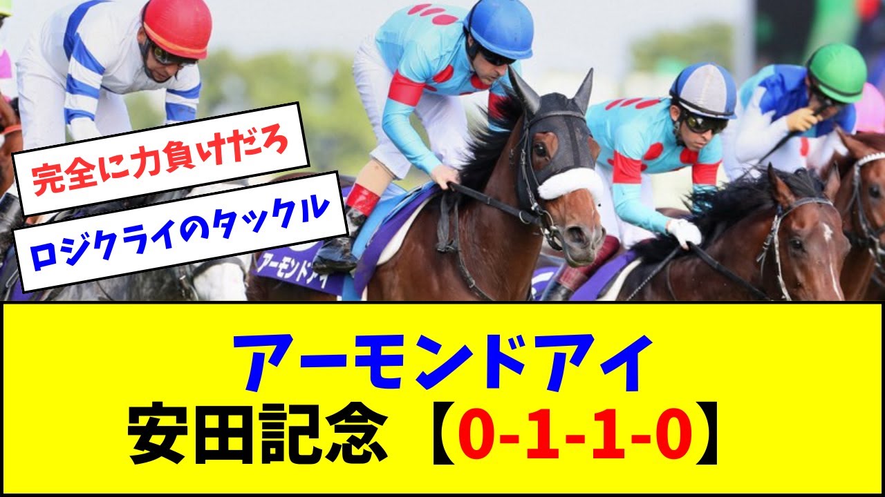 アーモンドアイ、安田記念【0-1-1-0】←これ