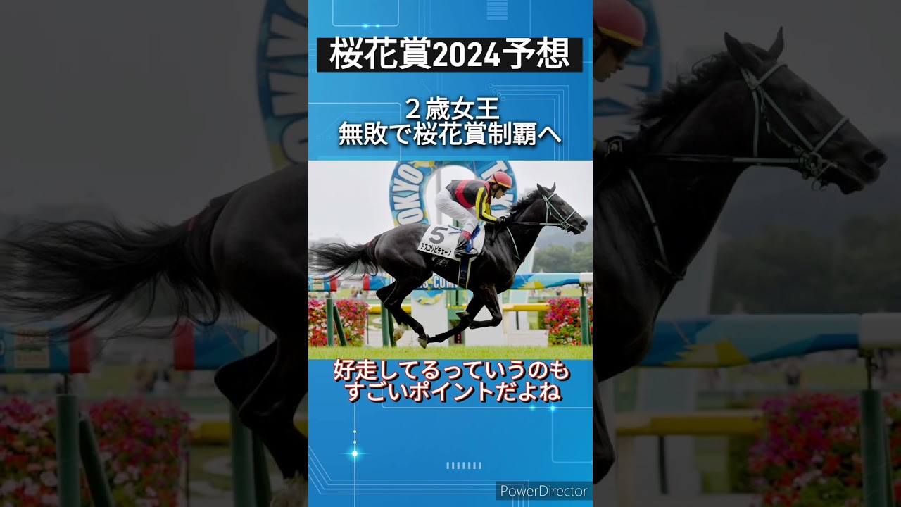 【桜花賞2024予想】２歳女王アスコリピチェーノが無敗で桜花賞制覇に挑む！　 #競馬予想
