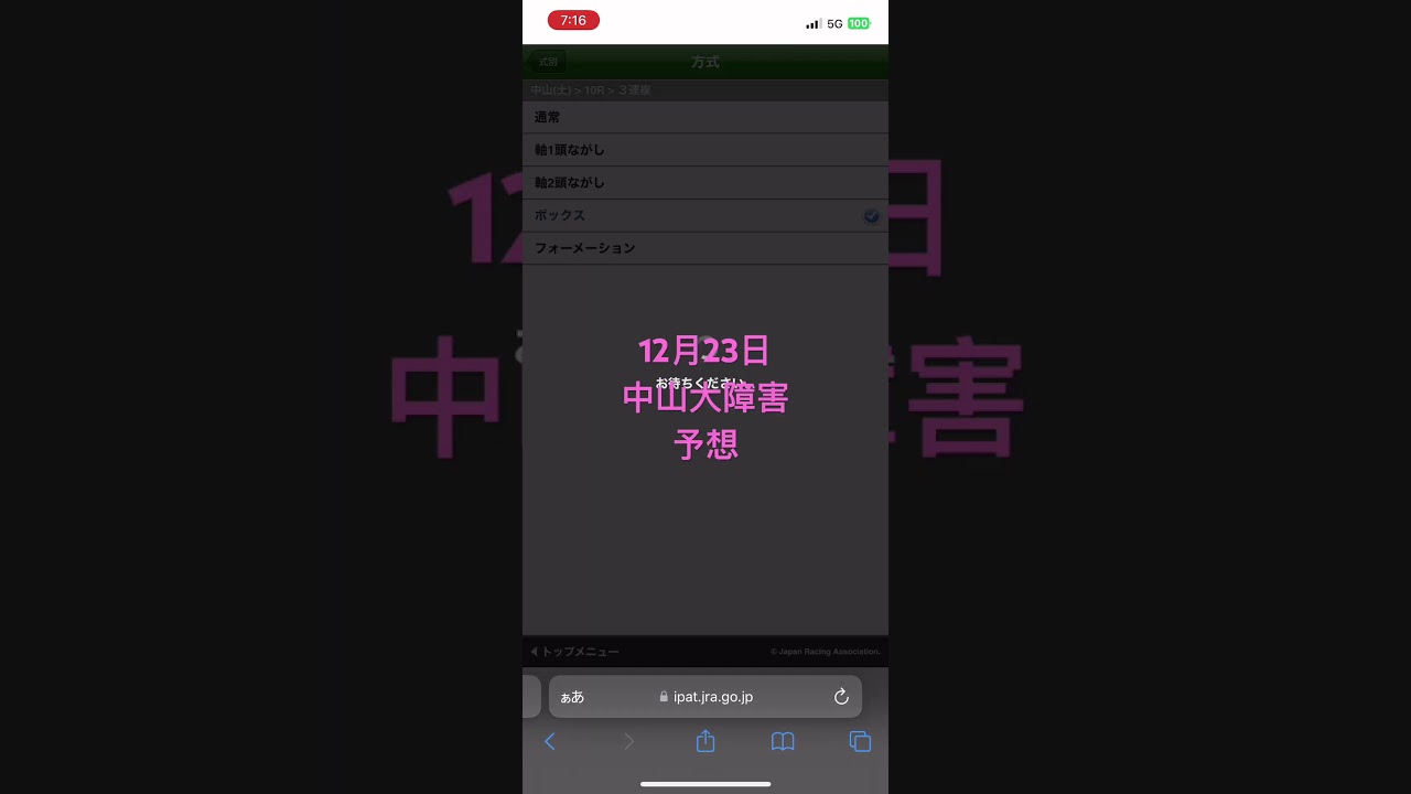 競馬、12月23日中山大障害、予想