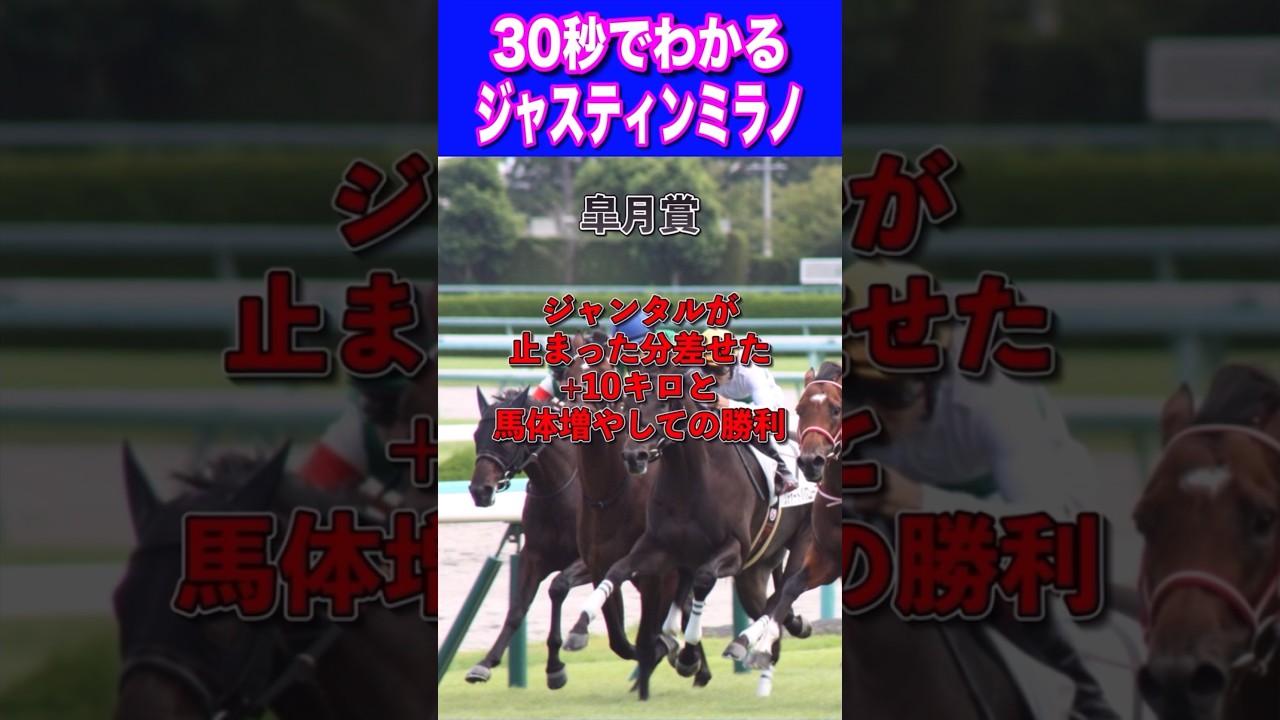 【日本ダービー2024】30秒でわかるジャスティンミラノ