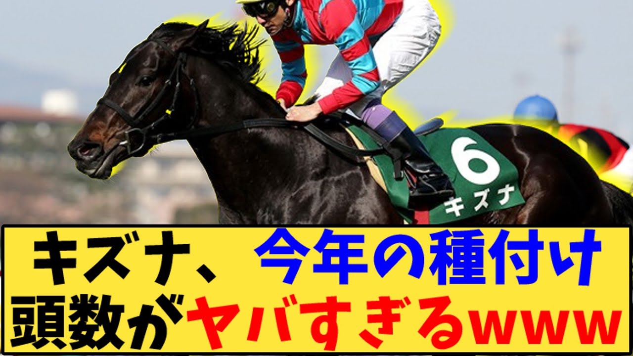 【競馬】「キズナ、今年の種付け頭数がヤバすぎるwww」に対する反応【反応集】