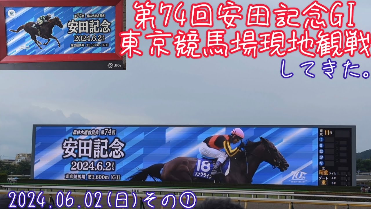 【第74回安田記念GI】東京競馬場で現地観戦(2024.06.02その①)