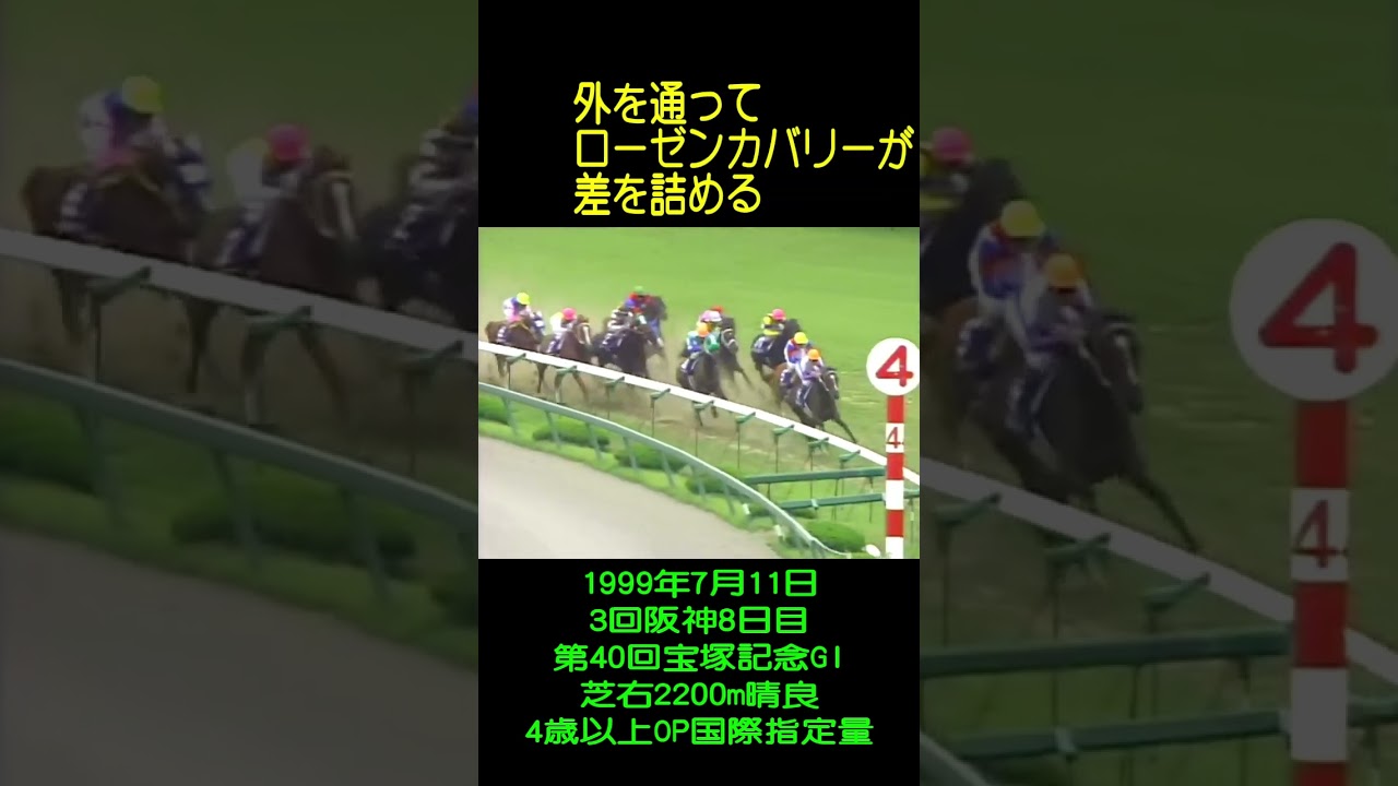【圧倒的主観ベストGIレース】宝塚記念GI 1999 グラスワンダー 的場均 #shorts#2024#競馬