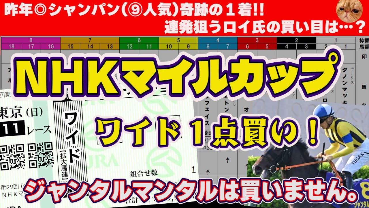 【2024ＮＨＫマイルカップ】荒れる!! 狙うは「爆穴」ワンターンの鬼！