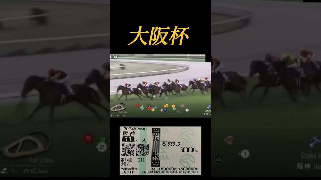 【大阪杯】へそくりを使って穴馬の複勝に50万円ゼンツマン#競馬#大阪杯