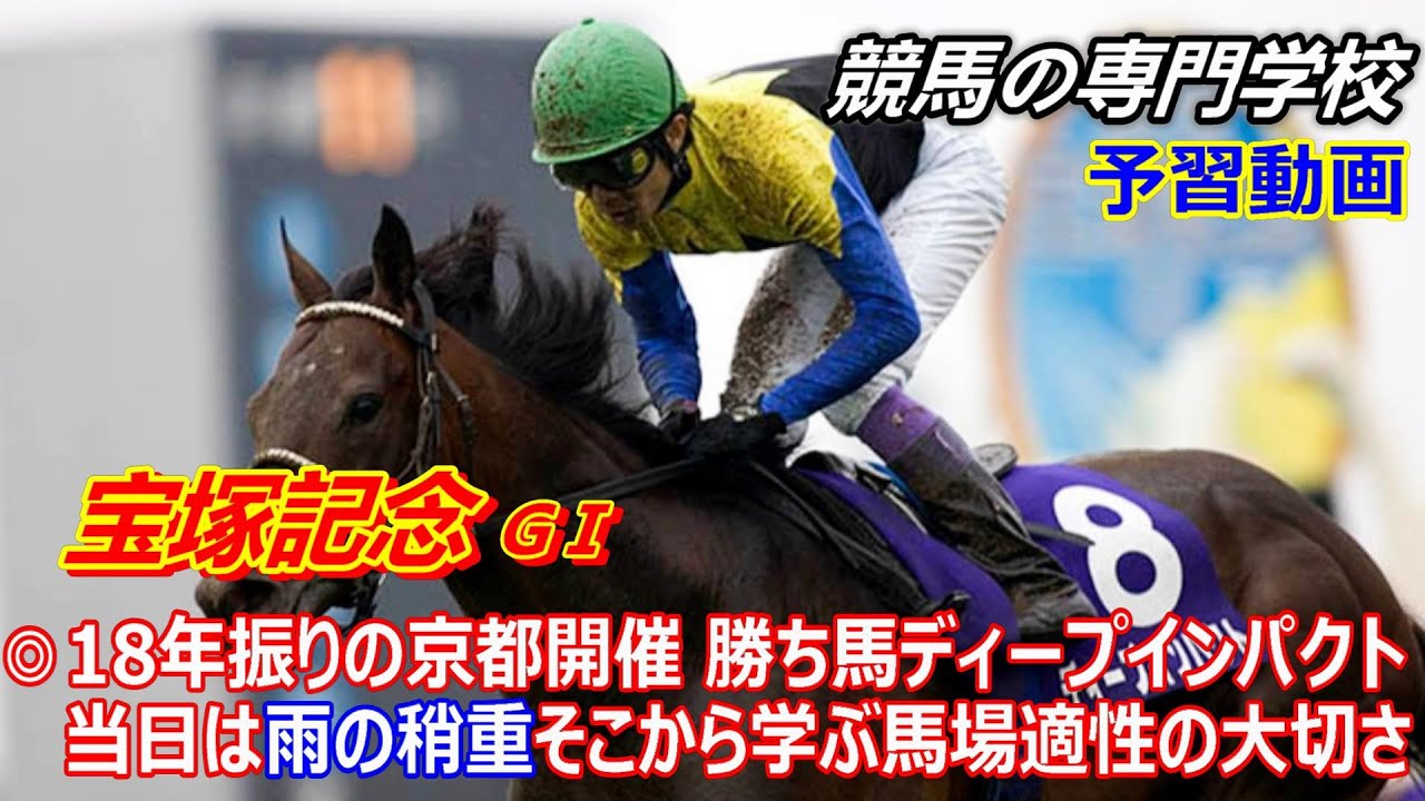 【宝塚記念2024】予習動画 18年振りの京都開催 勝ち馬はディープインパクト