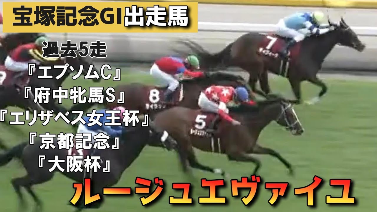 【過去5走】ルージュエヴァイユ(牝5)〈宝塚記念GⅠ6/23出走馬〉