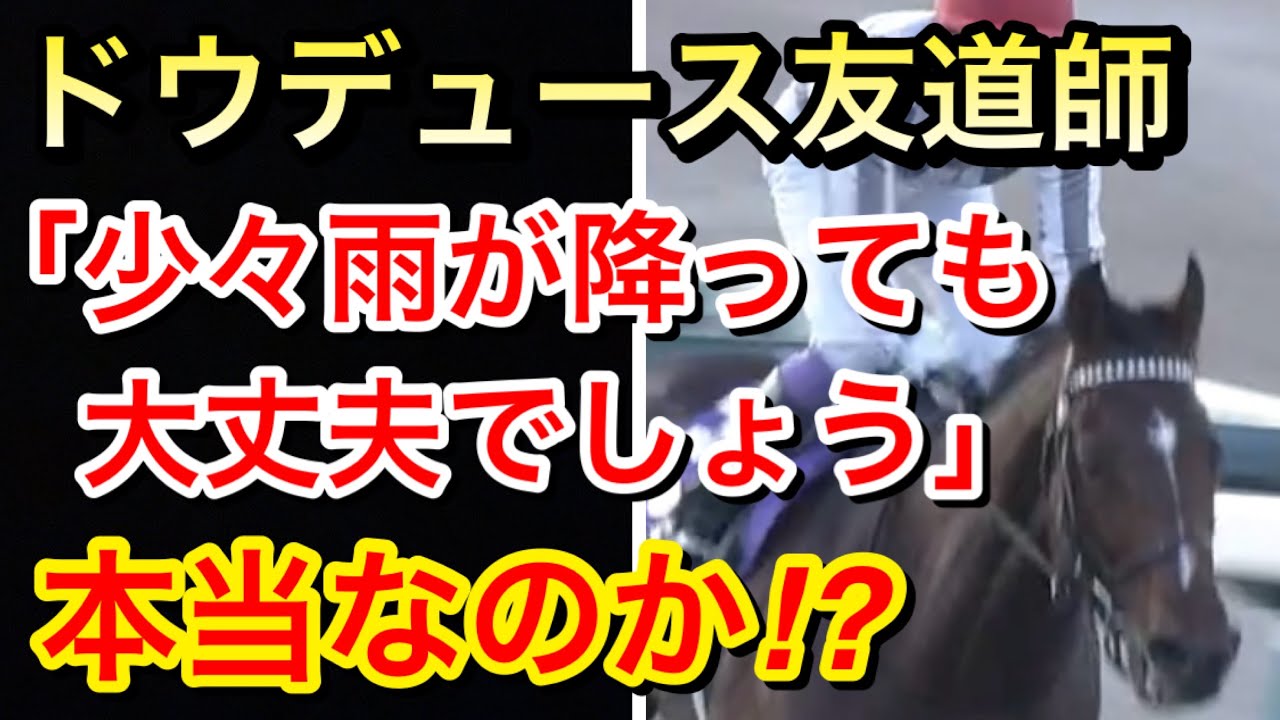 【宝塚記念2024】ドウデュース友道師「少々雨が降っても大丈夫でしょう」ファンは何を思うのか！？【競馬の反応集】