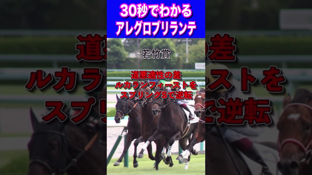 【皐月賞2024】30秒でわかるアレグロブリランテ