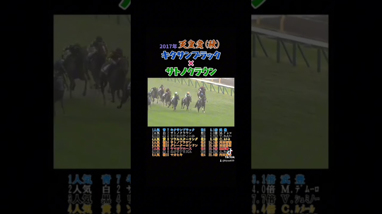 2017年天皇賞(秋)#shorts#short#キタサンブラック #競馬 #ウマ娘 #ウマ娘プリティーダービー