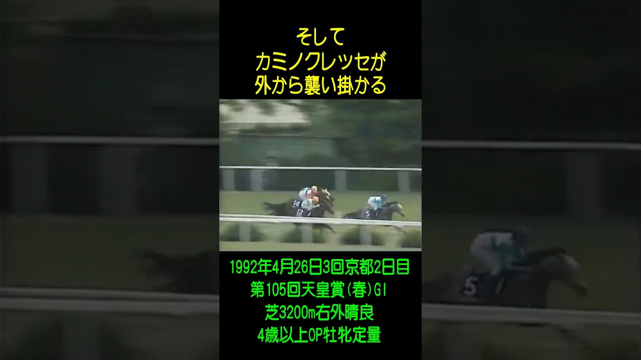 【圧倒的主観ベストGIレース】天皇賞(春)GI 1992 メジロマックイーン 武豊 #shorts#2024#競馬 0
